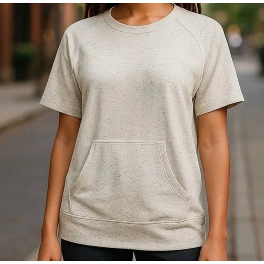 Mono B Womens‎ Speckled Short Sleeve Small